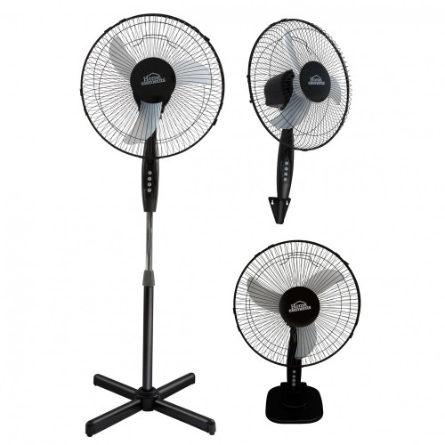 VENTILADOR PEDESTAL NEGRO 16 HECRSF-16BIN 3 EN 1 CAJA X 1 HE