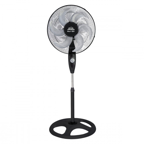 VENTILADOR PEDESTAL 18P MAXI FLOW 6 ASPAS REJMET 85W NEGRO