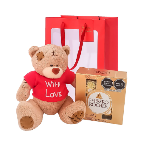 Oso De Peluche Con Chocolates